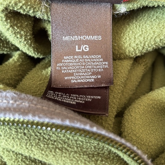 The North Face Flash Dry 1/2 Zip Fleece Jacket Sweatshirt Green Gray Size Large - Picture 6 of 6